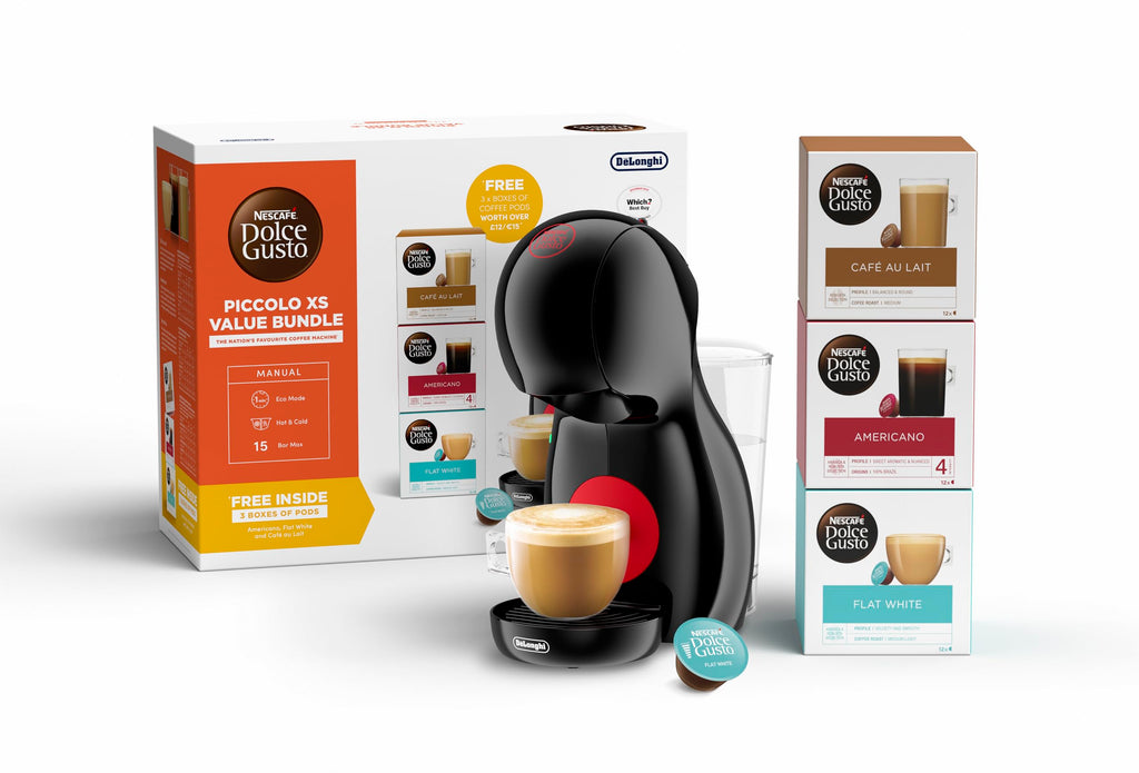 NESCAFÉ Dolce Gusto Piccolo XS Pod Coffee Machine by DeLonghi - Black