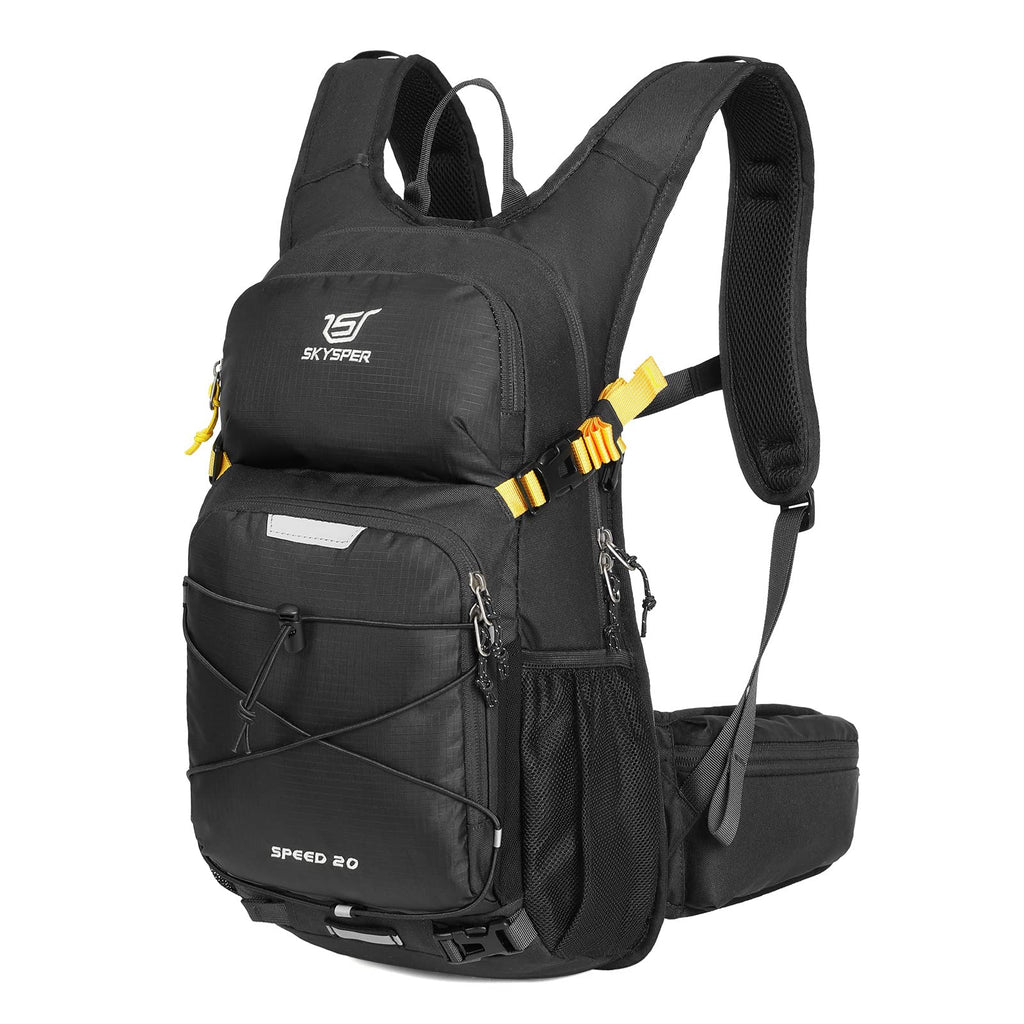 SKYSPER 20L Cycling Backpack | Lightweight Hiking & Biking Rucksack - Black