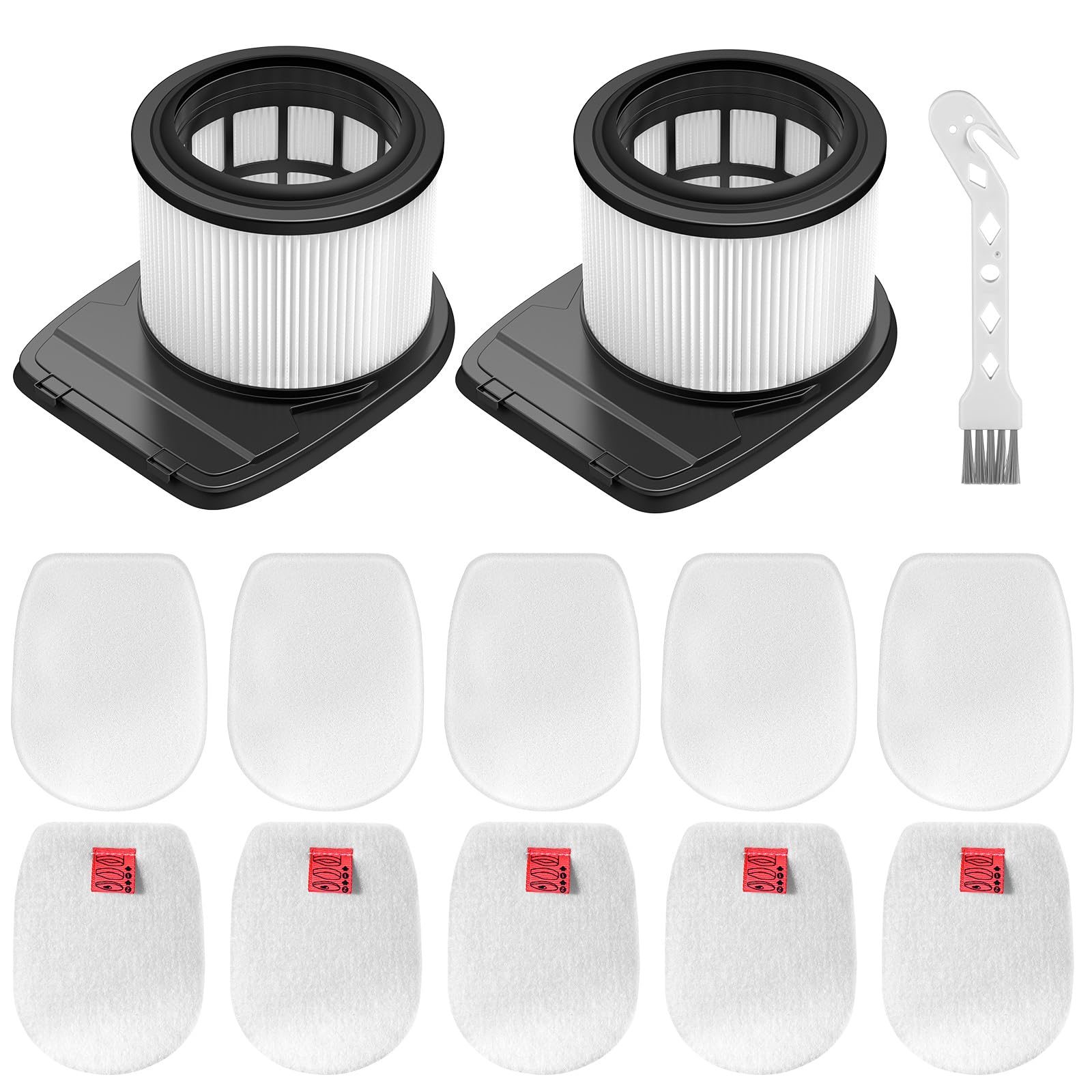 Shark IZ300UKT Replacement Filter Set - HEPA, Foam & Felt 12-Pack