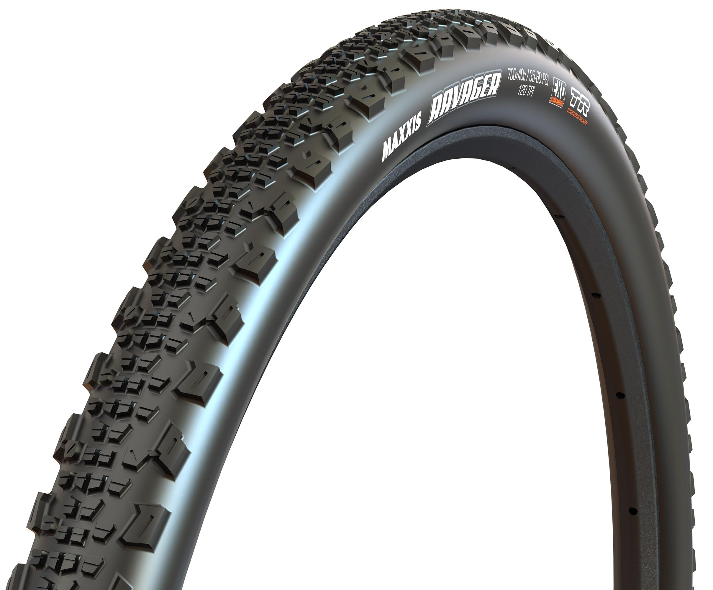 Maxxis Ravager Gravel Tyre - 700x40C TLR EXO Folding Off-Road Tire