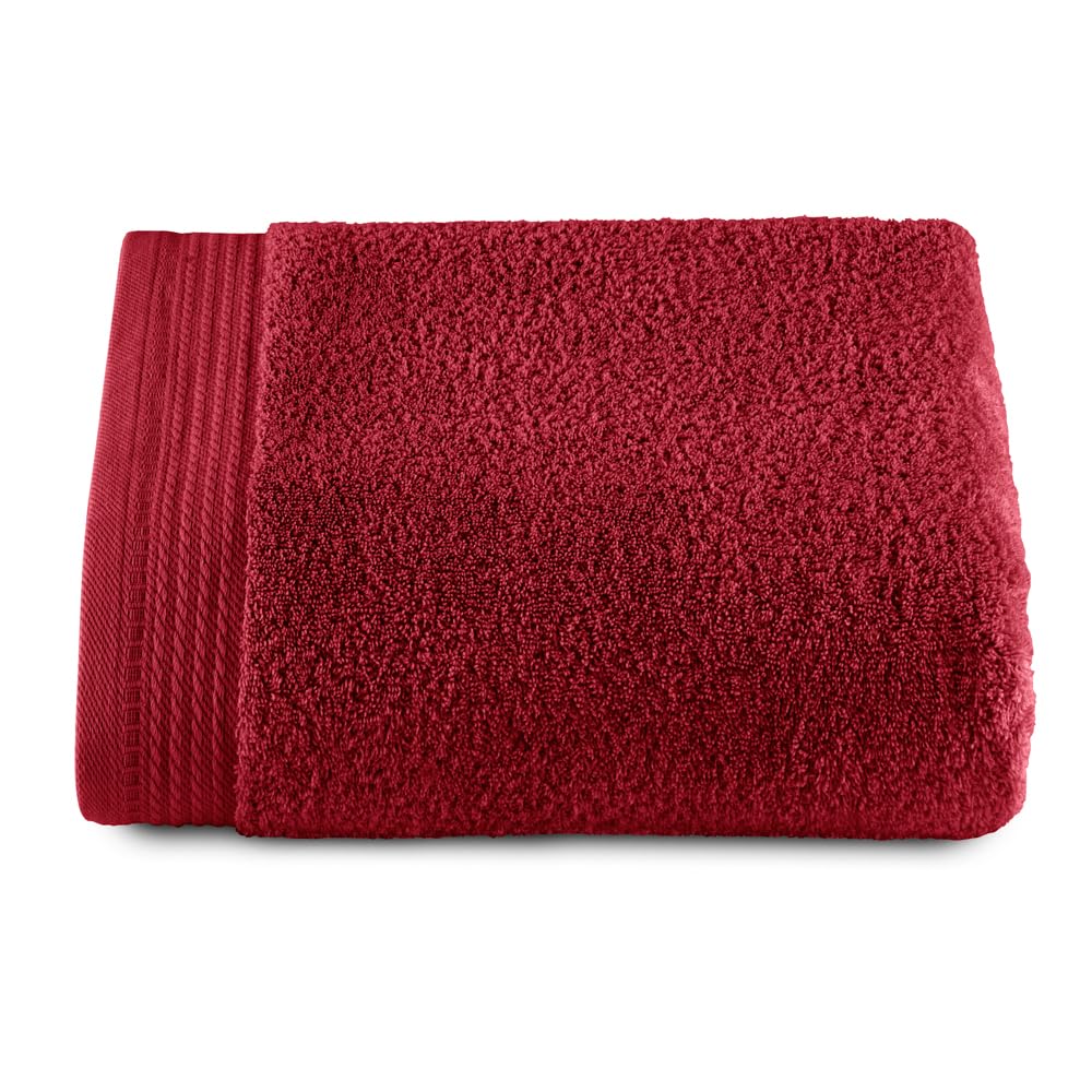 Top Towel Premium Large Bath Towel – 100% Combed Cotton – Garnet