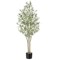 Alupssuc 5FT Artificial Olive Tree | Lifelike Faux Silk Floor Plant