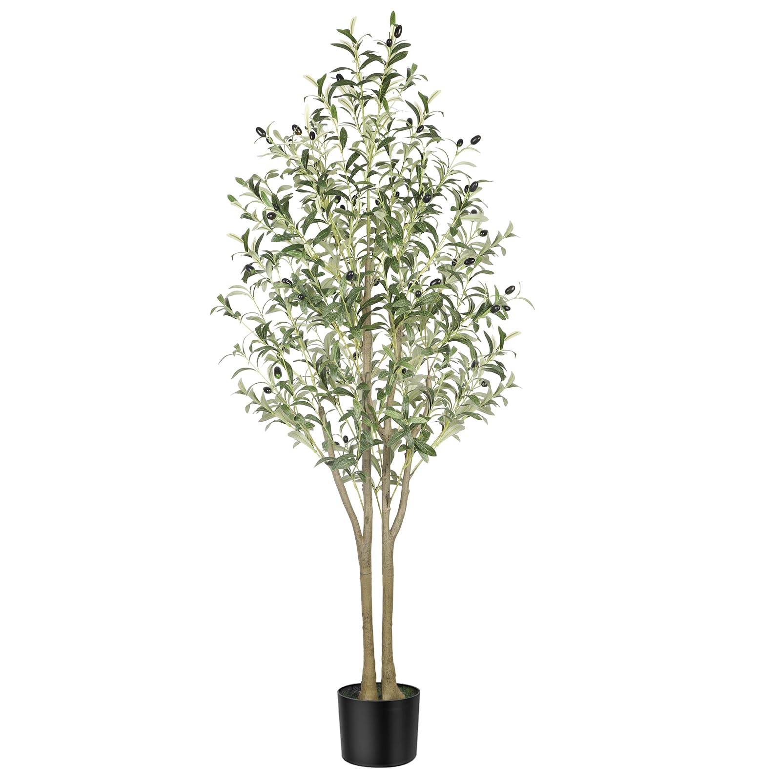 Alupssuc 5FT Artificial Olive Tree | Lifelike Faux Silk Floor Plant