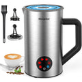 6-in-1 Electric Milk Frother | 350ml Stainless Steel Steamer