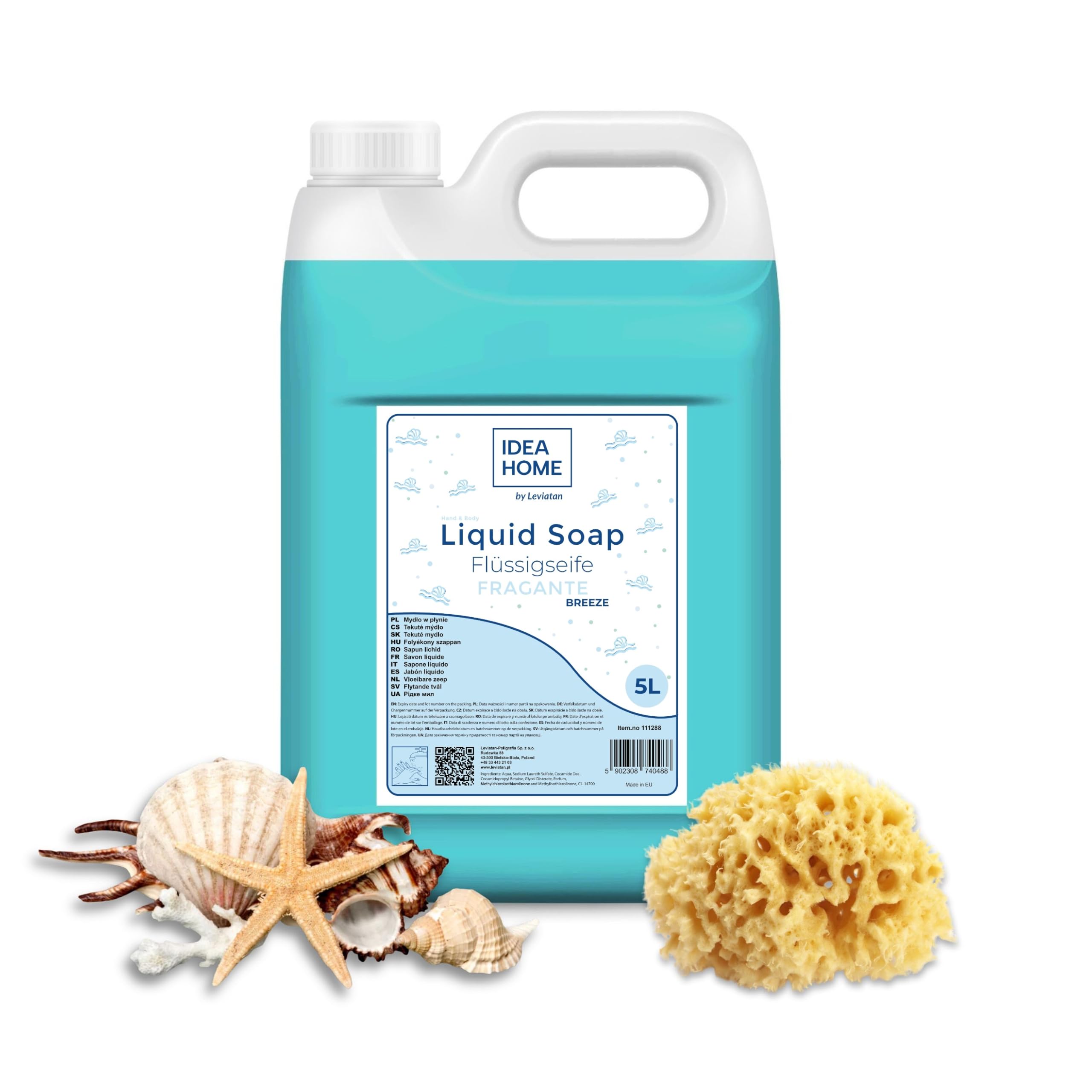Idea Home Fragante Liquid Hand Soap 5L Refill – Sea Breeze Cream Soap