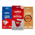 Lavazza Ground Coffee 3 Pack – Qualità Oro, Rossa & Crema e Gusto
