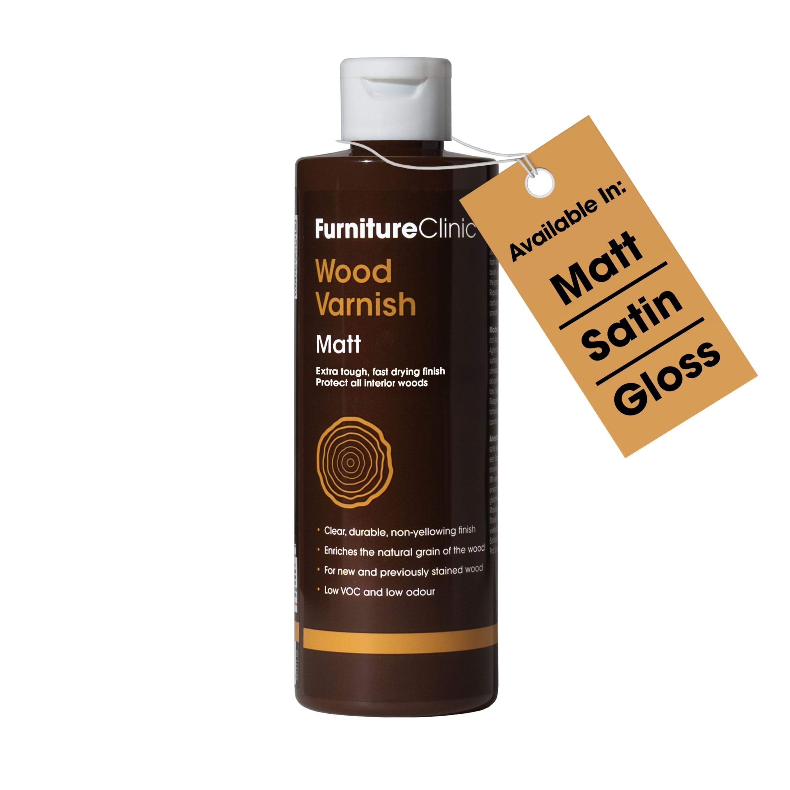 Wood Varnish – 500ml Water-Based Clear Matt Finish