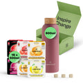 Waterdrop Steel Starter Set - 600ml Stainless Bottle & 18 Hydration Cubes
