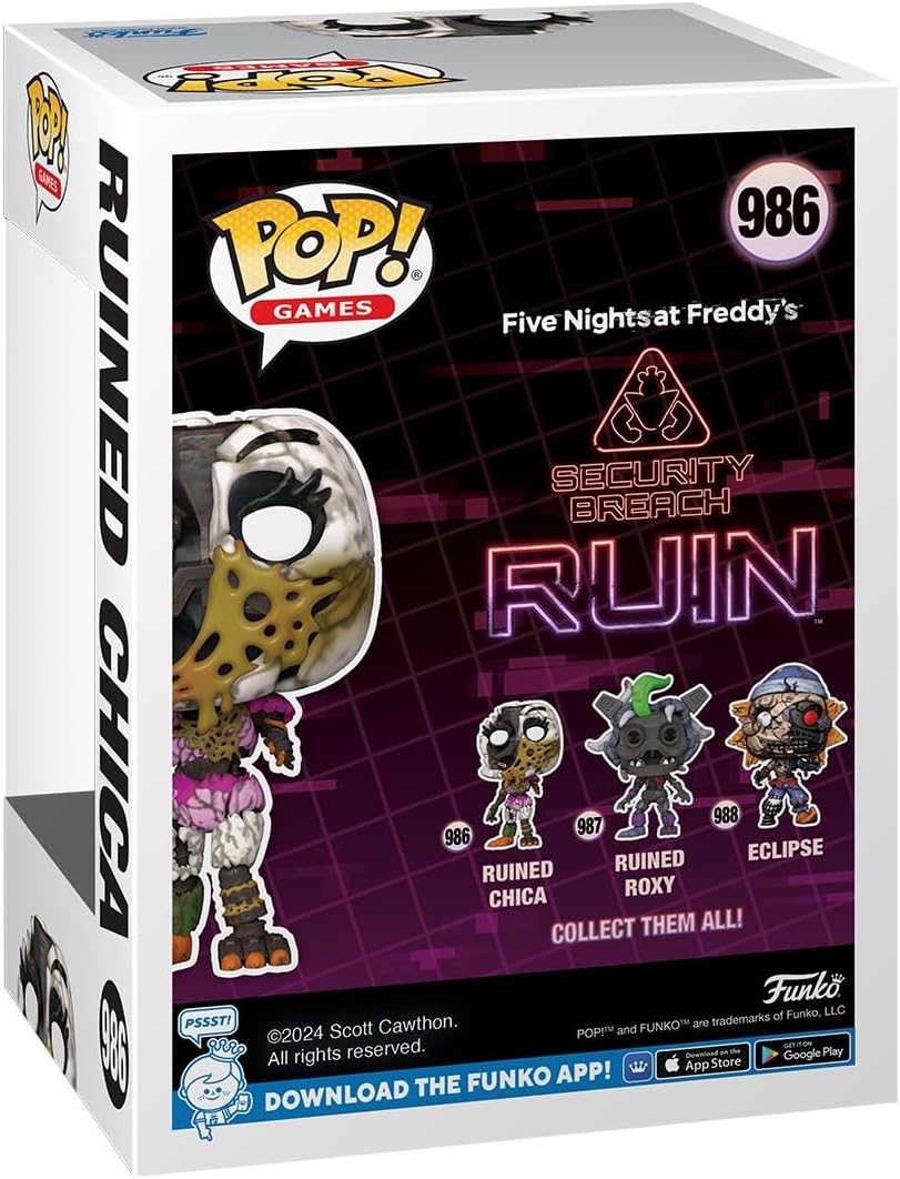 Funko Pop! Games: Five Nights At Freddy's RUIN – Chica Vinyl Figure