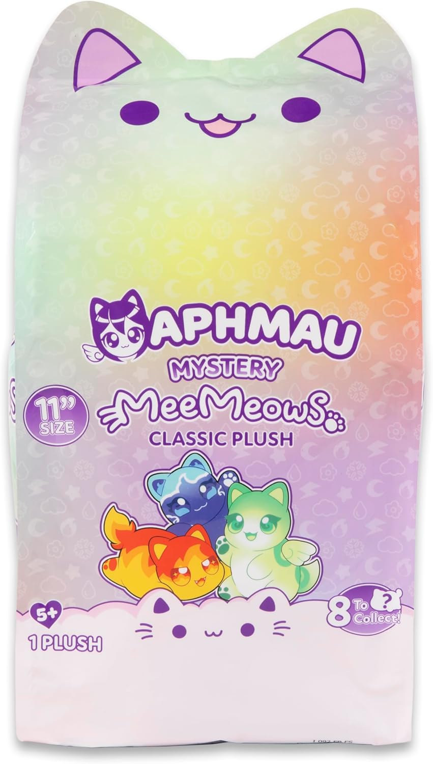 Aphmau MeeMeows Elemental Mystery Plush – 11” Soft Collectible Toy