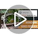 Homebird Window Bird Feeder with Strong Suction Cups and Removable Tray