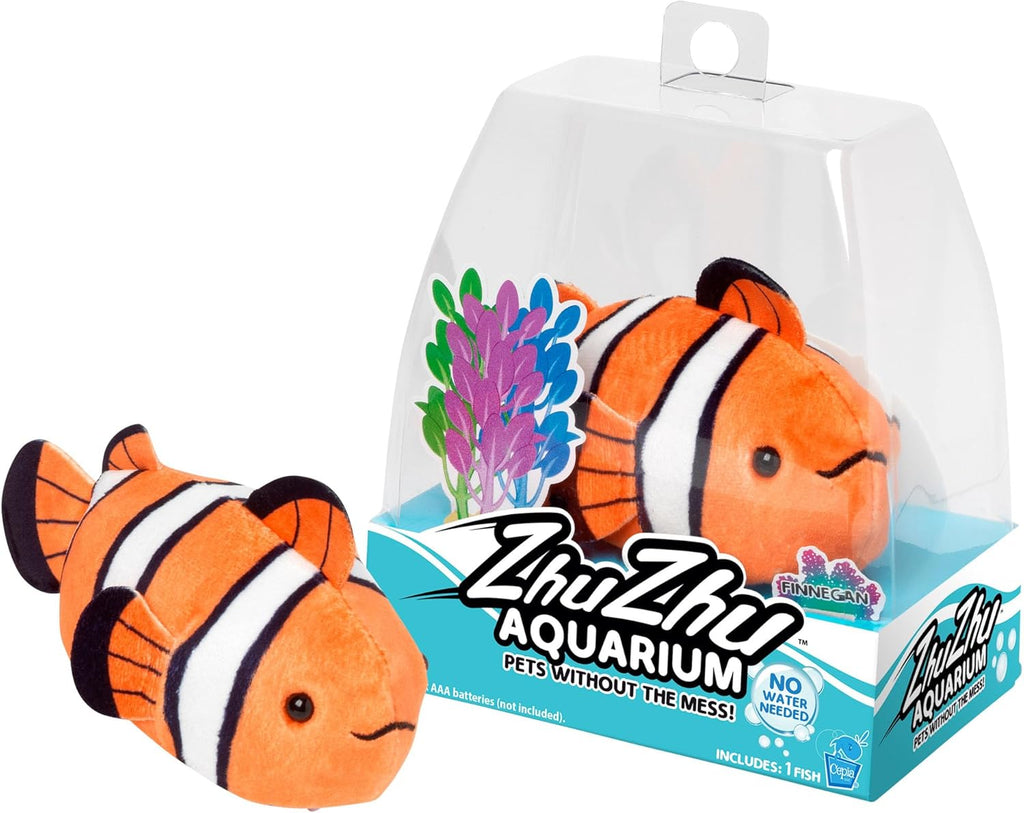 Zhu Zhu Fish by Snaps – Interactive Electronic Plush Land Swimming Toy