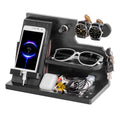 AliveByte Wooden Phone Docking Station – Bedside Desk Organiser