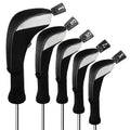 Andux Golf Club Head Covers - 5pc Set for 460cc Driver & Fairway Wood