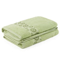 Go West Floral Jacquard Bath Towels - 100% Combed Cotton, 2 Pack
