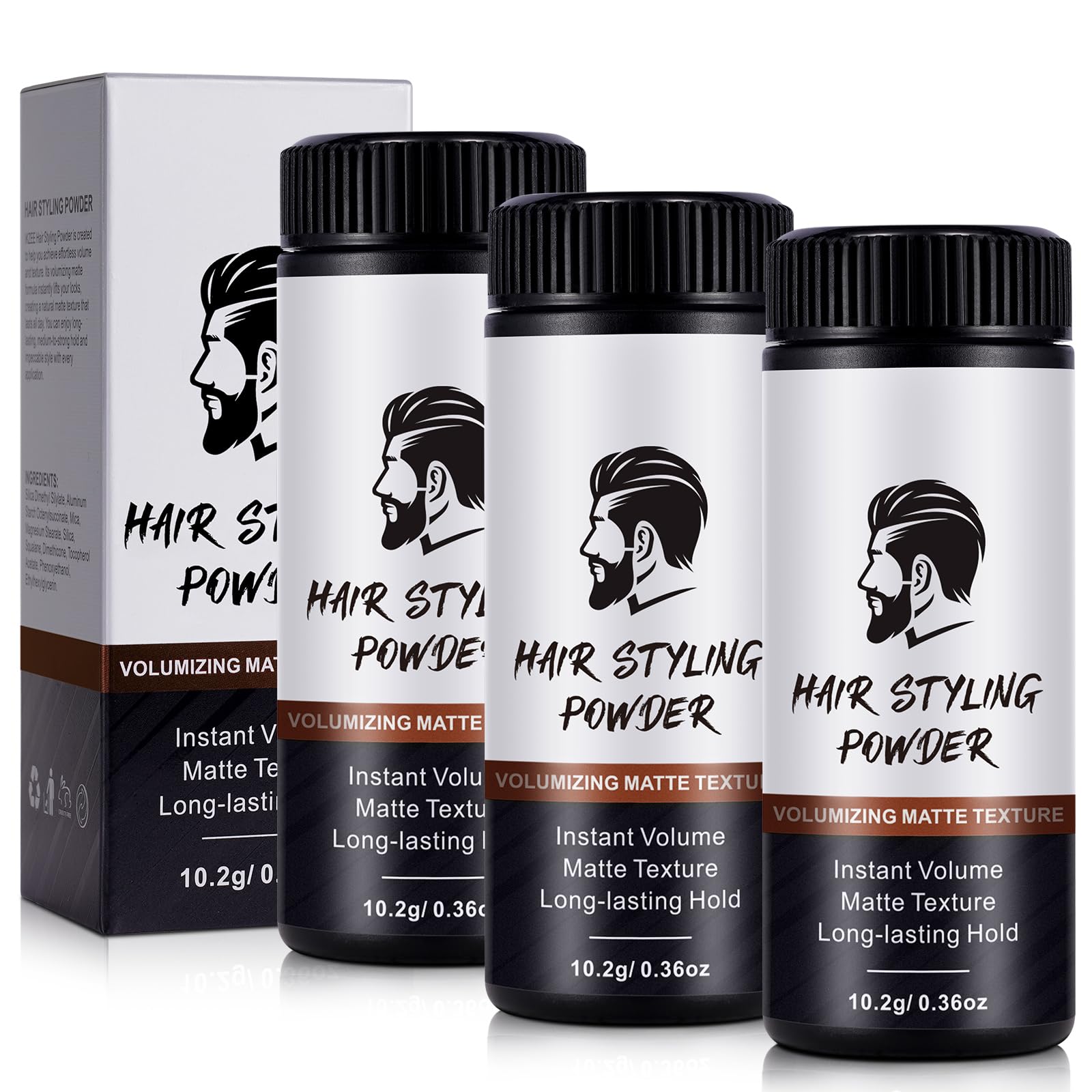 Jolof Store Hair Styling Powder 3 Pack – Matte Volumizing Texture Powder