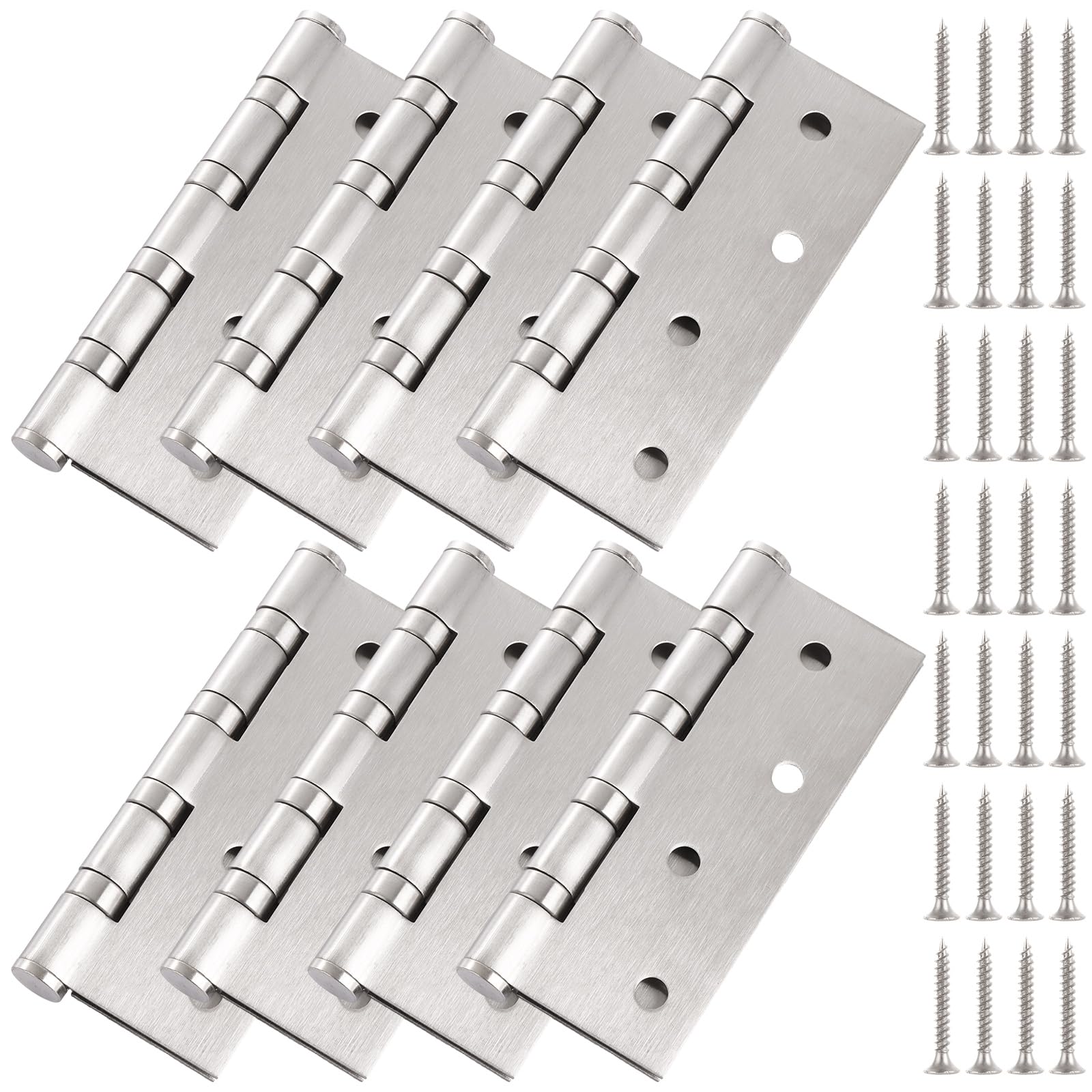 MEIDIV 4 Inch Heavy Duty Door Hinges | 8 Pack Stainless Steel Butt Hinge