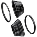 K&F Concept 18PCS Lens Filter Step-Up & Step-Down Adapter Ring Set