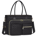 RAINSMORE 17.3 inch Laptop Tote Bag for Women | Insulated Work Briefcase