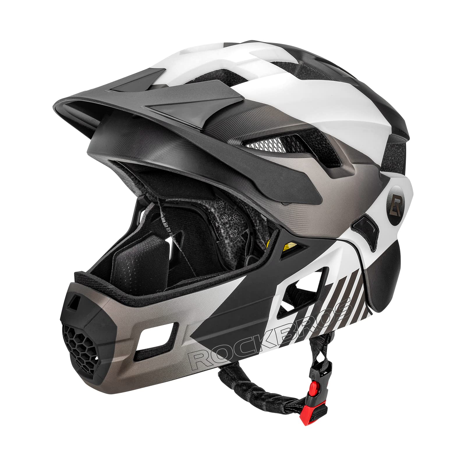 ROCKBROS Kids Full Face Bike Helmet | 2-in-1 Detachable Safety Gear