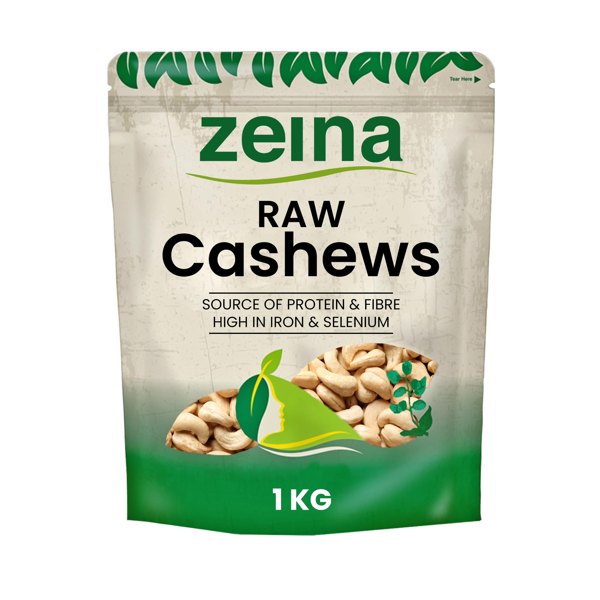 Raw Cashew Nuts – 1kg Bulk Healthy Snack – High Protein