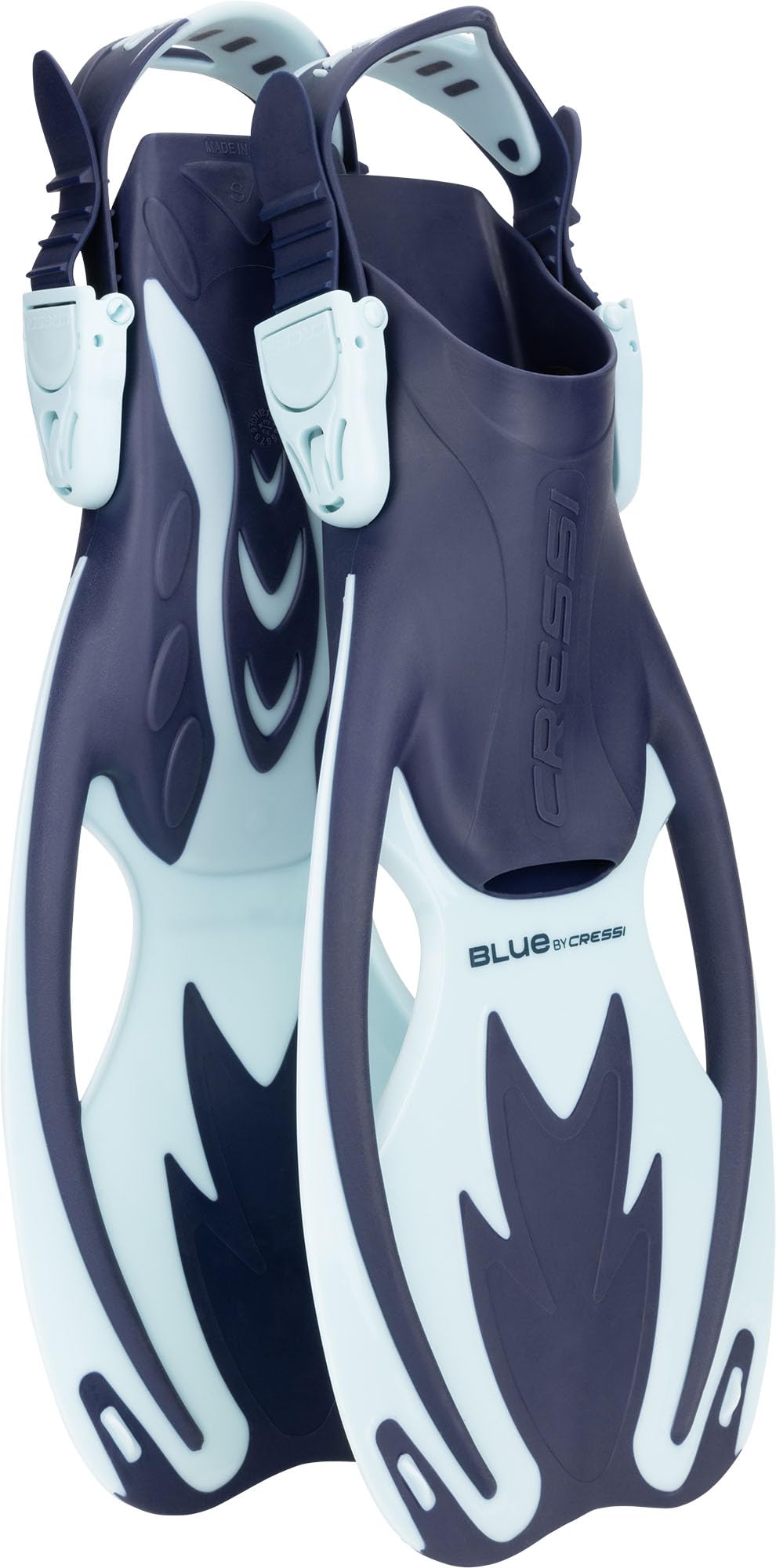 Cressi Tinetto Rocks Dry Kids Snorkeling Set – Blue Navy/Ice Cyan, S/M
