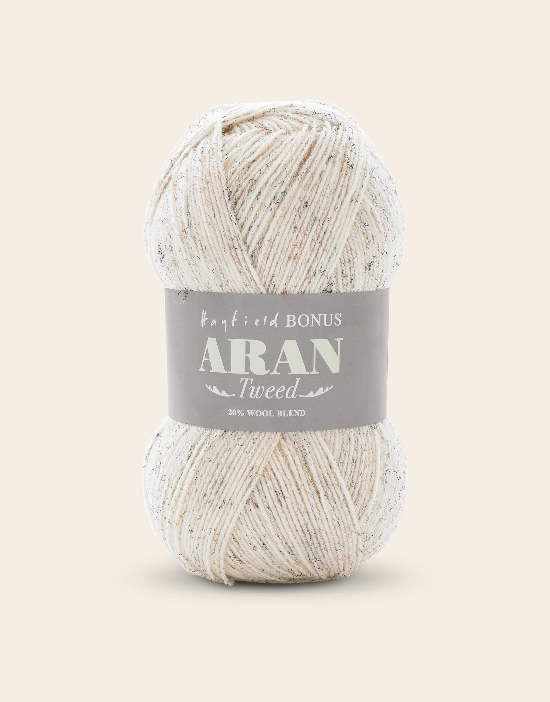 Sirdar Hayfield Bonus Aran Tweed Knitting Yarn - Sandstorm (930) 400g