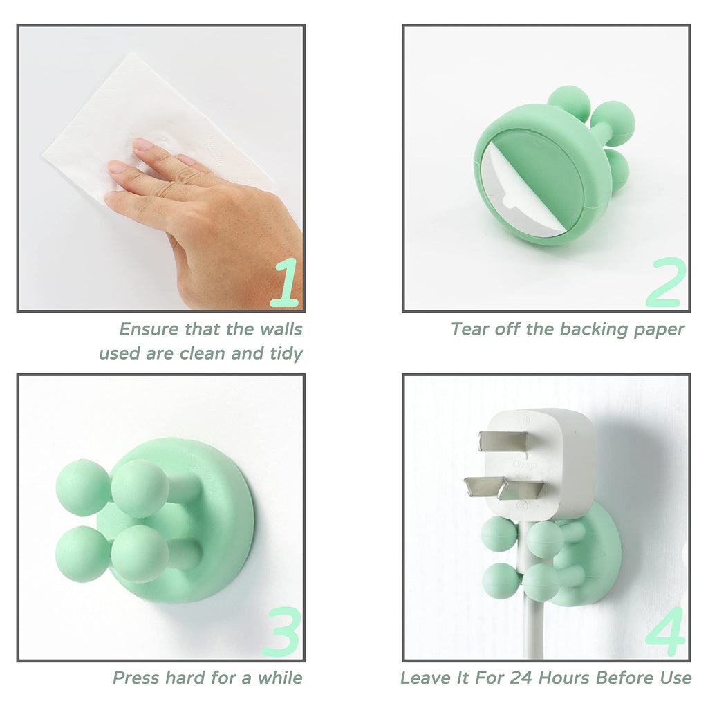 Silicone Toothbrush Holders Multi-Function Hook Razor holder Waterproof Self Adhesive Wall Mounted Single Hook for Wall or Glass for Hanging Bathroom - image 5