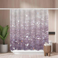 Woutay Abstract Glitter Shower Curtain – Waterproof Polyester, 71x71"
