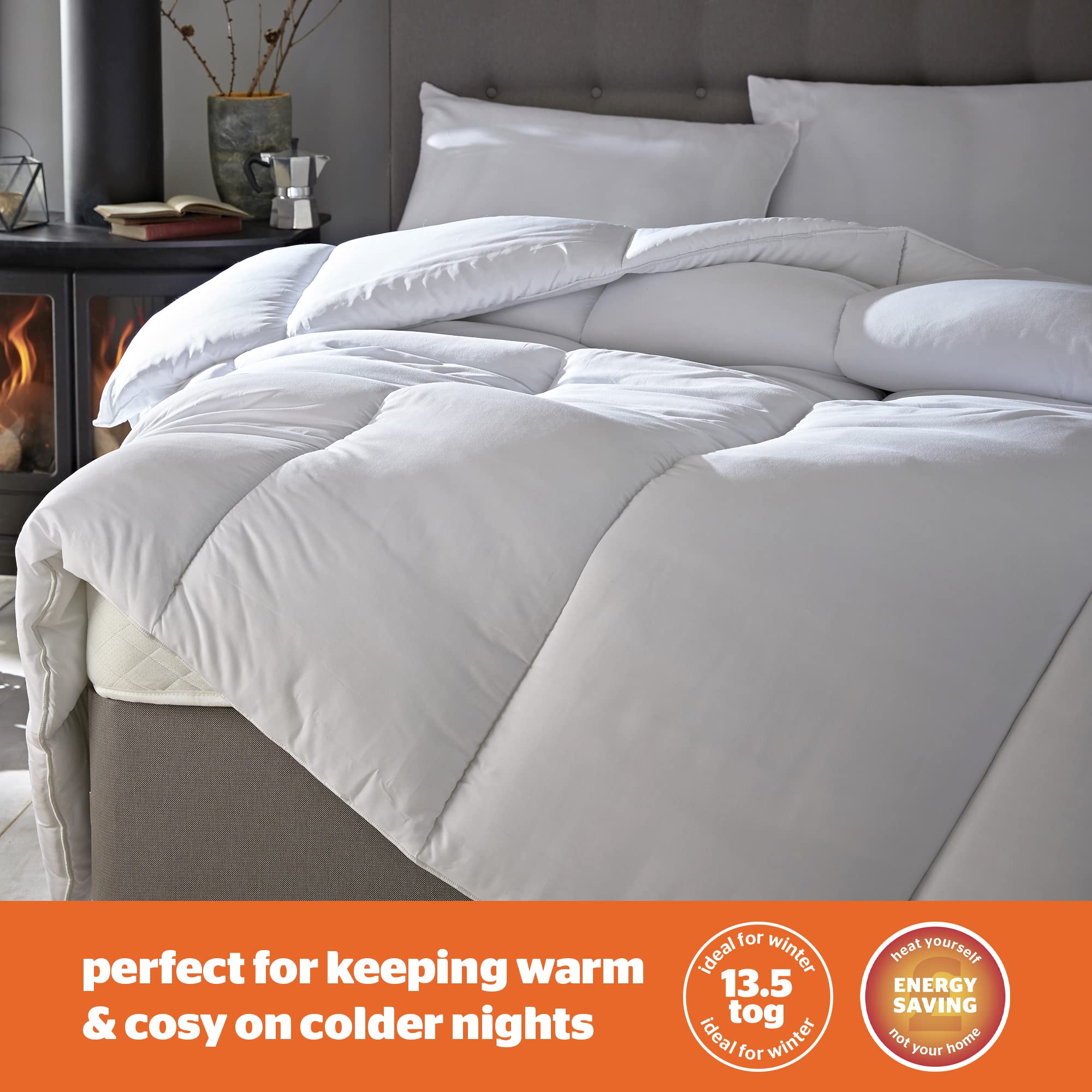 Silentnight Double Decker Duvet – 18 Tog Winter Quilt Hypoallergenic