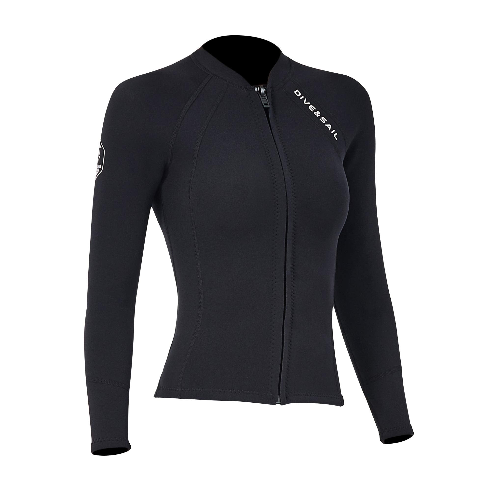 EUPTE 2mm Neoprene Wetsuit Jacket | Long Sleeve UV Protection Diving Top