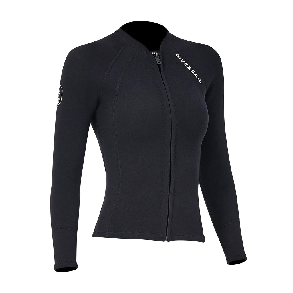 EUPTE 2mm Neoprene Wetsuit Jacket – Women's Long Sleeve Diving Top