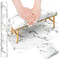 EBANKU Microfiber Leather Nail Arm Rest – Marble Manicure Hand Pillow Set