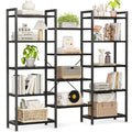 Coleshome 5-Tier Book Shelf, Industrial Bookcase, 146cmx126cm, Black - image 1
