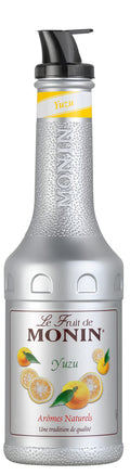 Monin Yuzu Fruit Mix Puree 1L – Natural Citrus Mixer for Cocktails