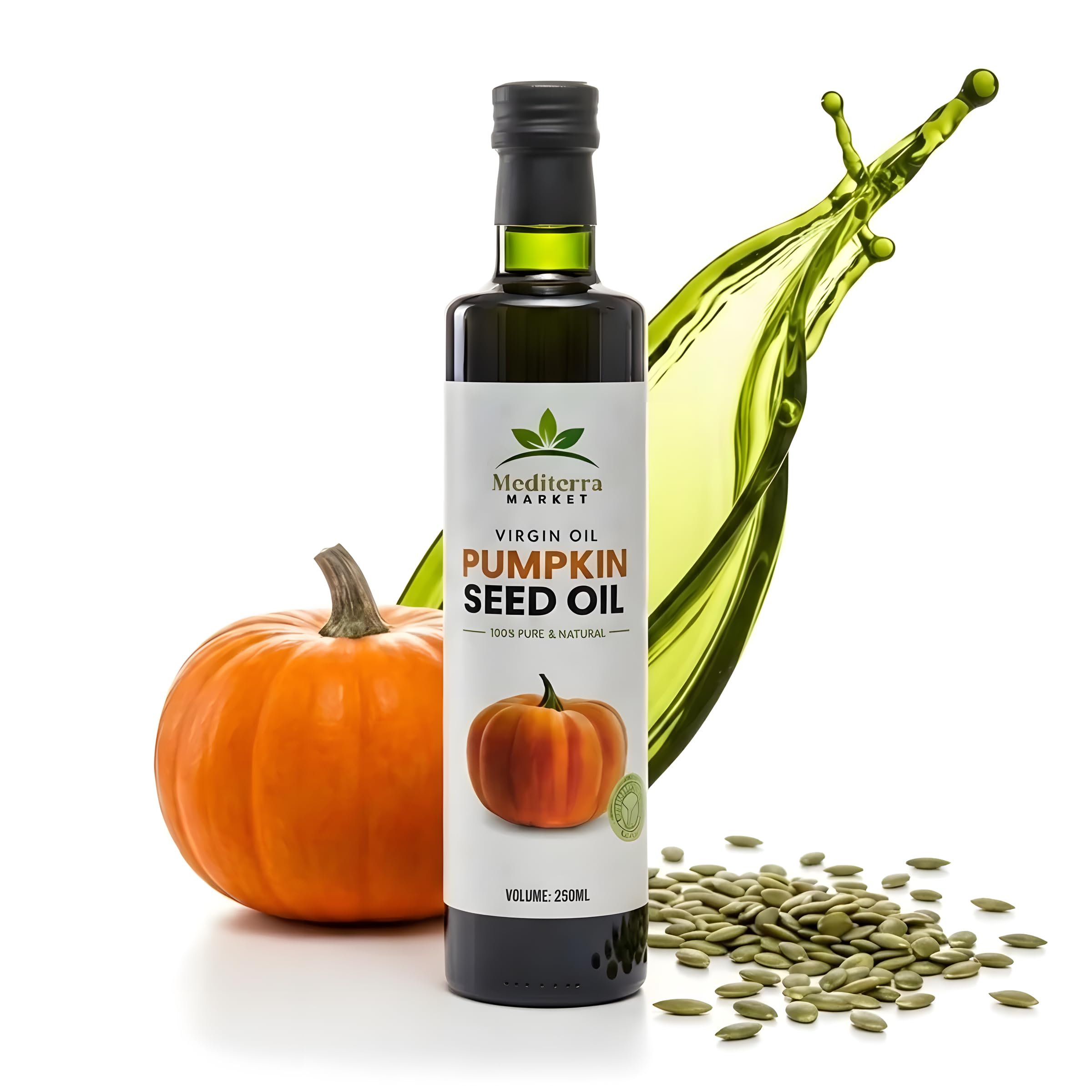 Pure Cold-Pressed Pumpkin Seed Oil – 250ml Culinary Oil