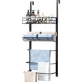 SWTYMIKI Over Door Towel Rack – 5 Tier Wall Mounted Metal Storage Shelf