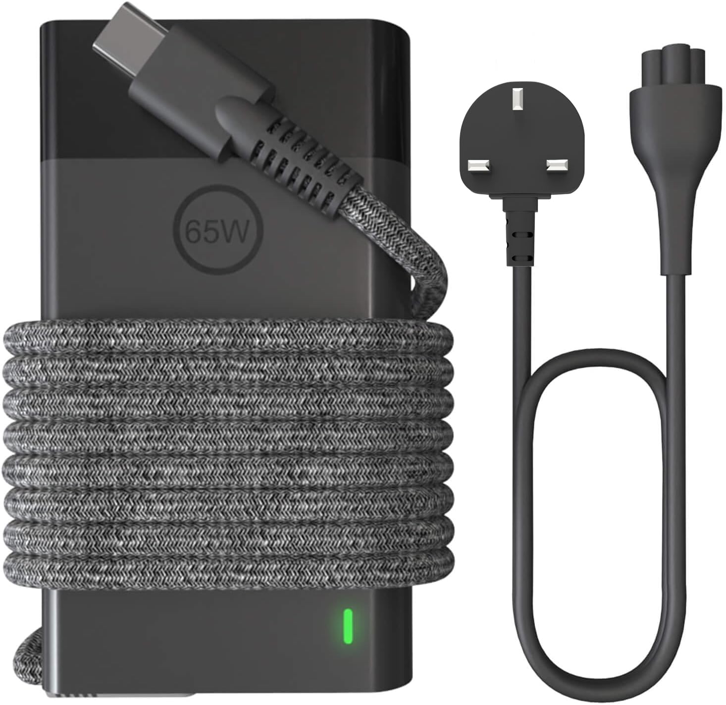 Riabwwox 65W USB C Universal Laptop Charger for HP, Lenovo & Dell