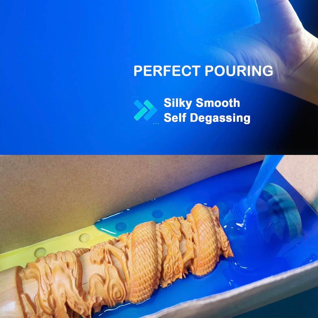 BBDINO Silicone Mold Making Kit | 30A Liquid Silicone for Resin | 4.4 lbs