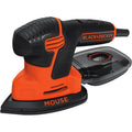 BLACK+DECKER Mouse Detail Sander with Kit Box & 9 Accessories, 120W