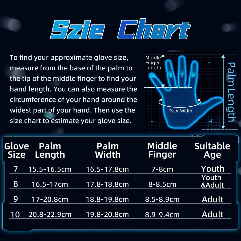 WVVOU Goalkeeper Gloves – Pro Soccer Goalie Gloves with Fingersave