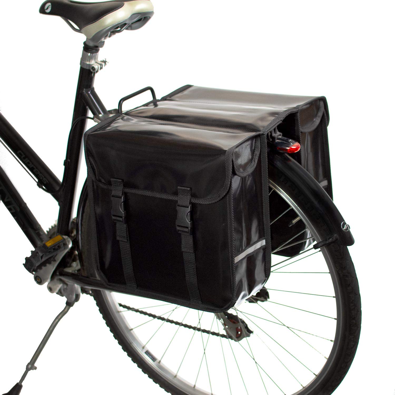 BikyBag Classic CW – Waterproof Double Bicycle Pannier Bag in Black