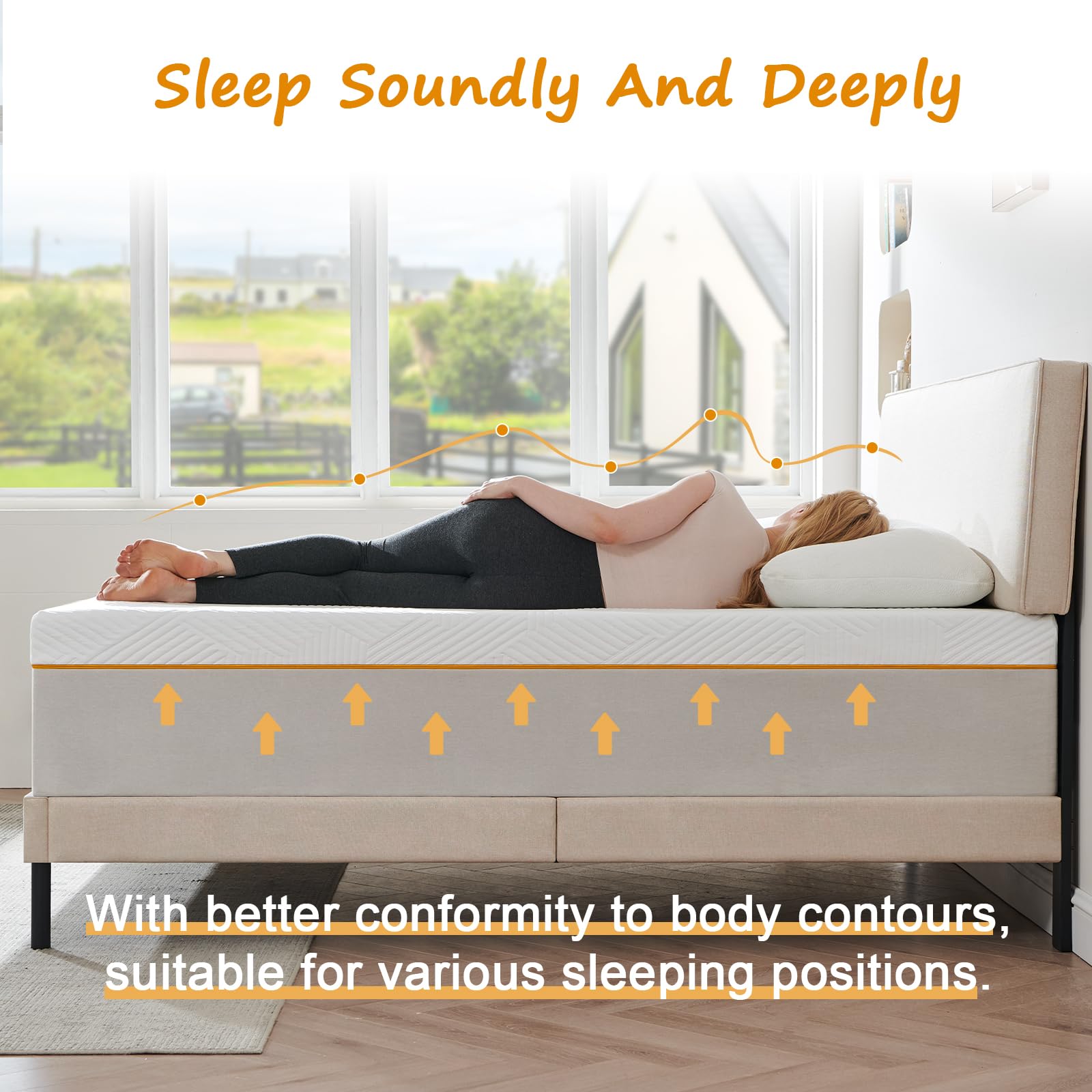 Sleremind Single Memory Foam Mattress | High-Density Medium Firm