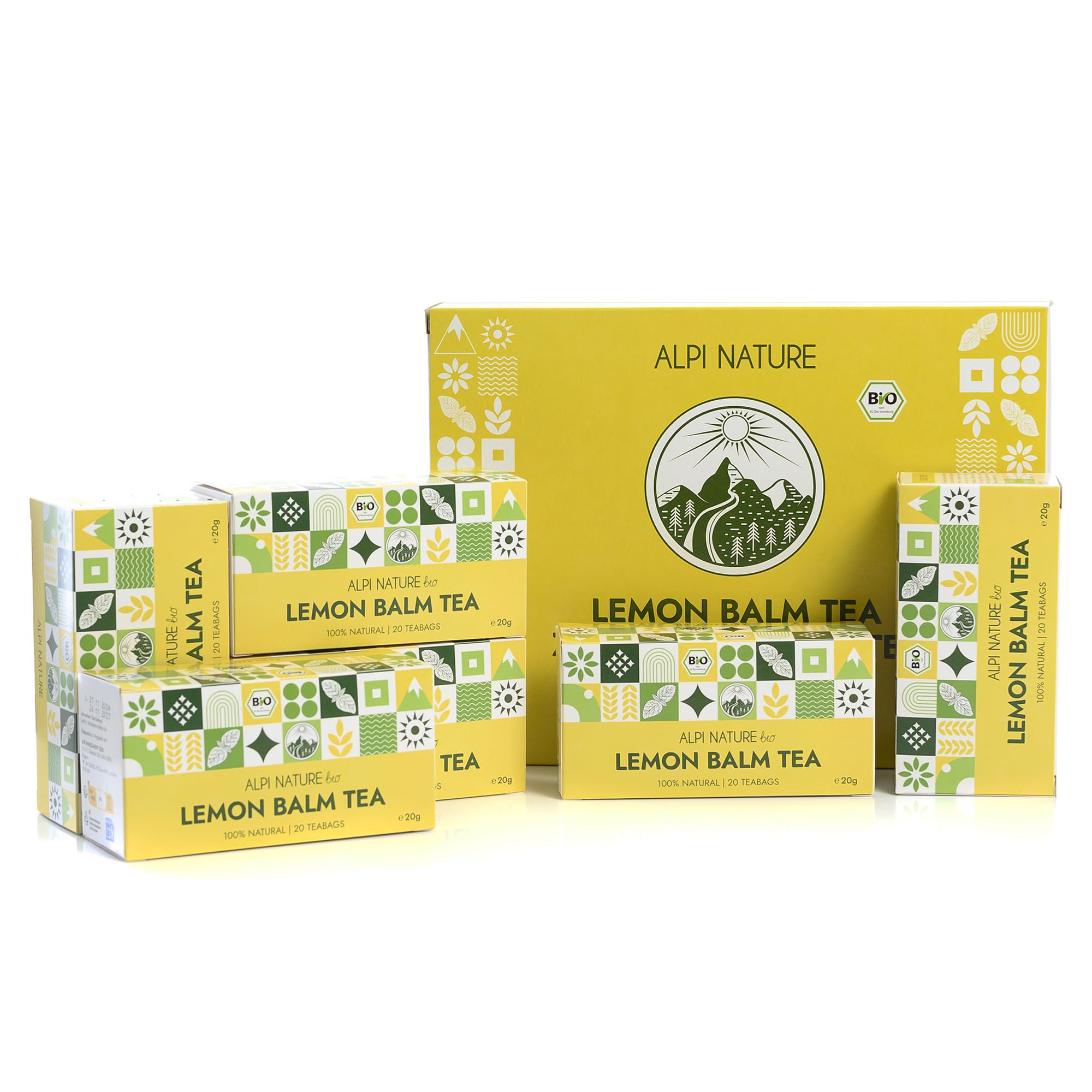 Alpi Nature Organic Lemon Balm Tea | 120 Caffeine-Free Herbal Tea Bags