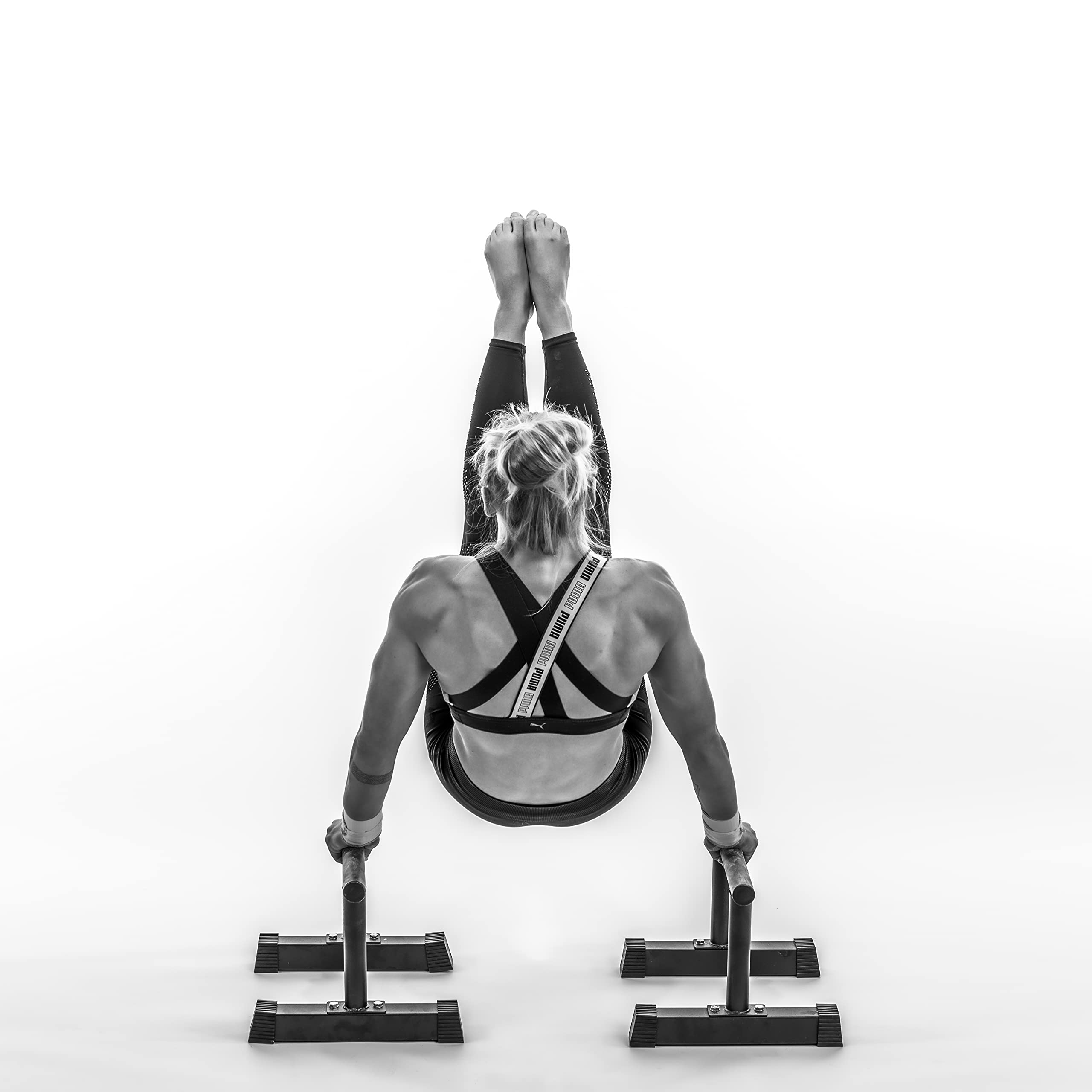 RAMASS Fitness Steel Parallette Bars for Calisthenics and Gymnastics