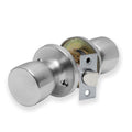 XFORT Tulip Passage Door Knob Set - Satin Chrome for Internal Wood Doors