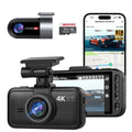 Miofive 4K Dual Dash Cam – Front and Rear GPS Car Camera with 64GB SD