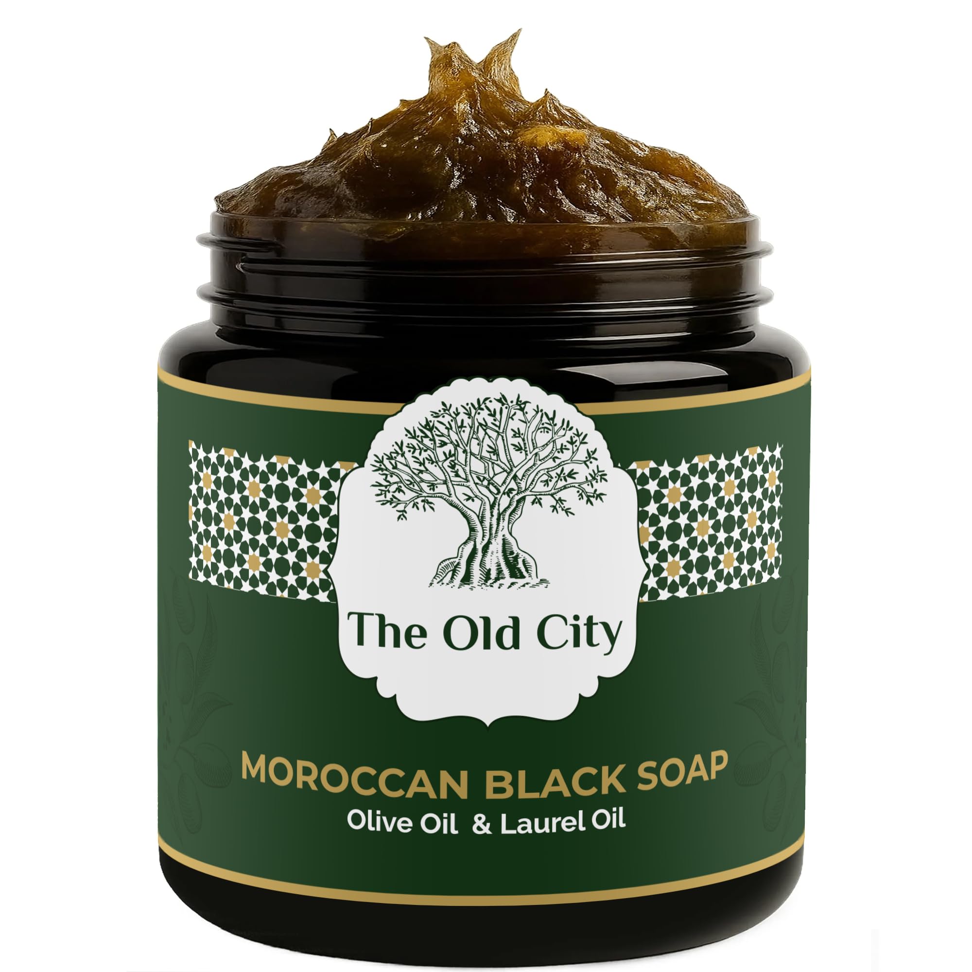 Moroccan Black Beldi Soap – Olive Oil & Laurel (250ml)