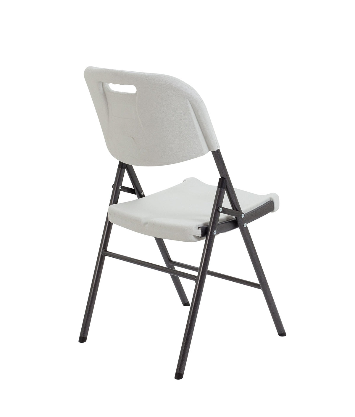 Office Hippo Occasional Folding 4 Leg Chair, Plastic, White - image 4