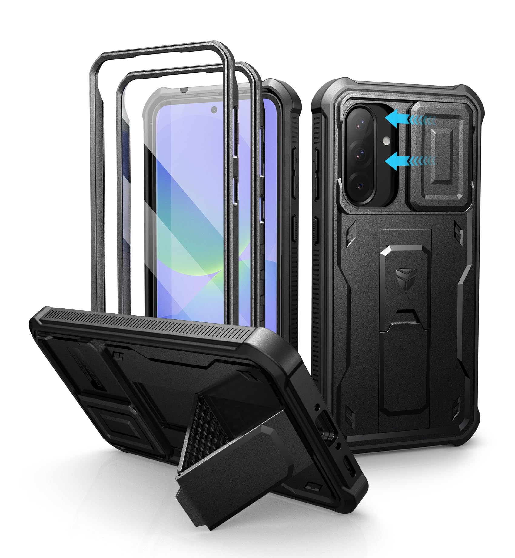 Dexnor Samsung Galaxy A36 5G Case - Rugged Shockproof Cover with Kickstand